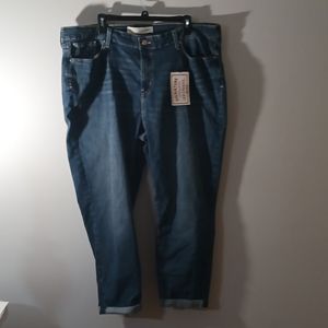 Signature Levi Stratus mid-rise boyfriend women's pants Size 24/w37